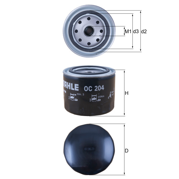 OIL FILTER - SPIN ON image