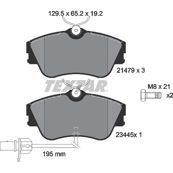 TEXTAR PC BRAKE PADS image