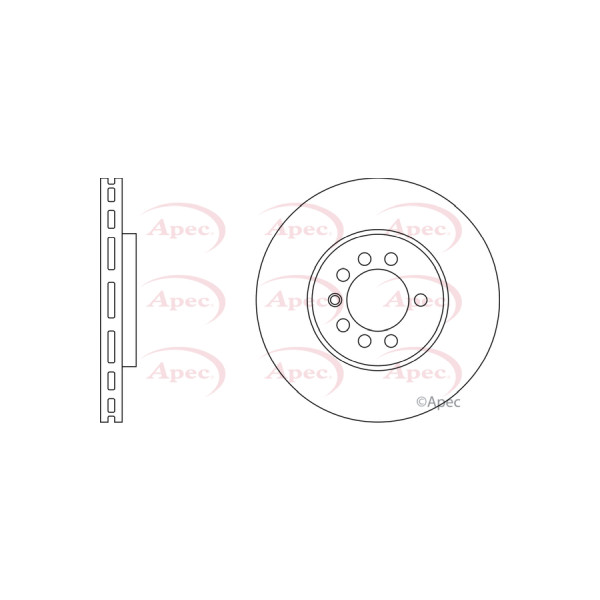 APEC BRAKE DISC (FRONT) (SINGLE) image