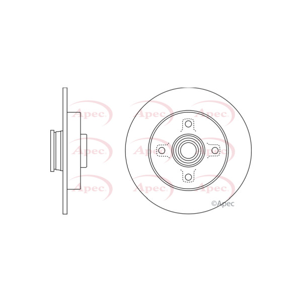 APEC BRAKE DISC (REAR) (SINGLE) image