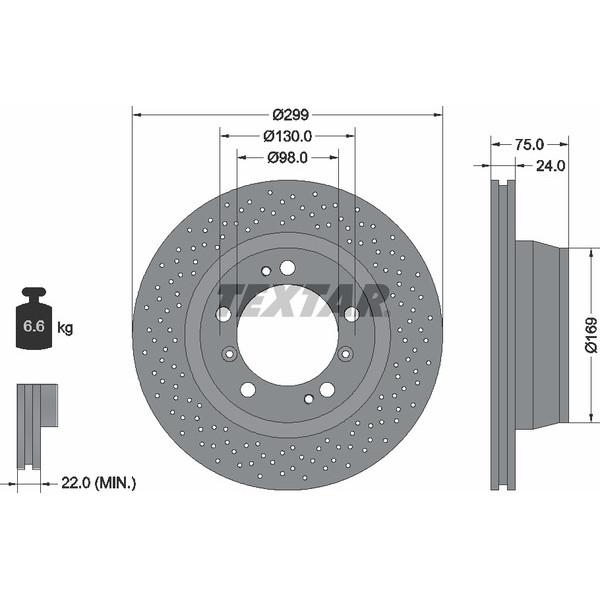 TEXTAR PC BRAKE DISCS image