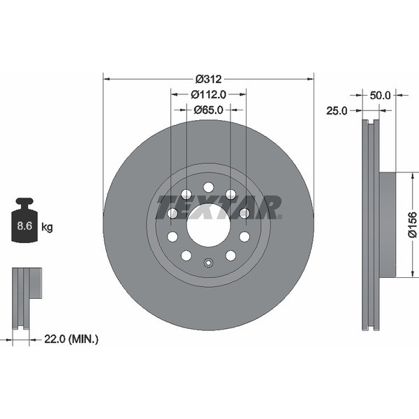 TEXTAR PC BRAKE DISCS image