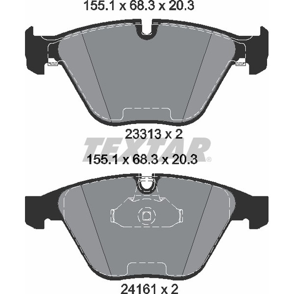 TEXTAR PC BRAKE PADS image