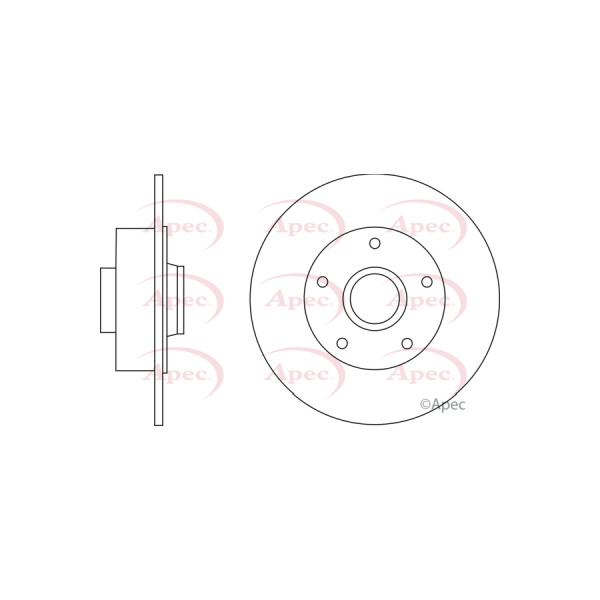 APEC BRAKE DISC (REAR) (SINGLE) image
