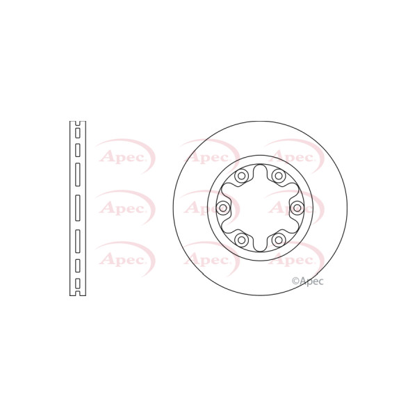 APEC BRAKE DISC (FRONT) (SINGLE) image