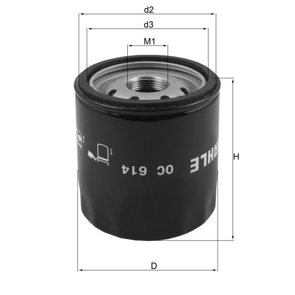 OIL FILTER - SPIN ON image
