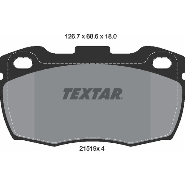 TEXTAR PC BRAKE PADS image