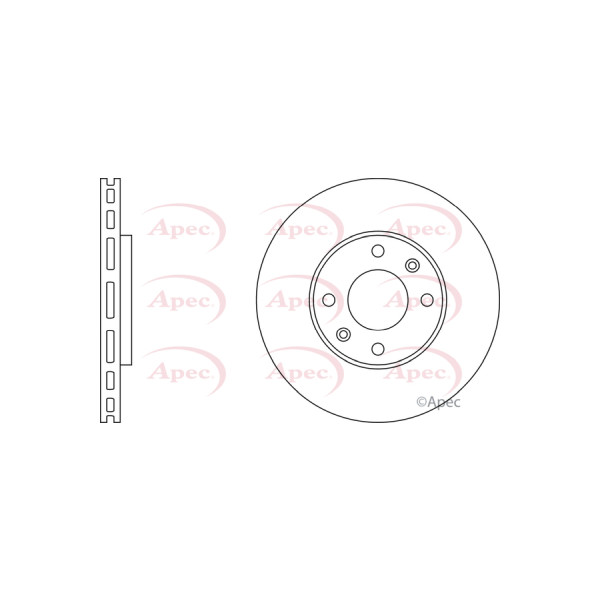 APEC BRAKE DISC (FRONT) (SINGLE) image