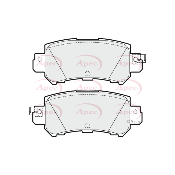 APEC BRAKE PADS (REAR) (R90) image