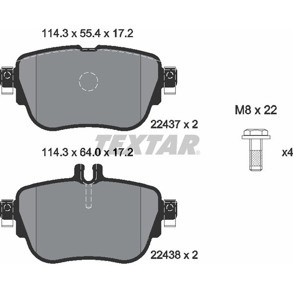 TEXTAR PC BRAKE PADS image