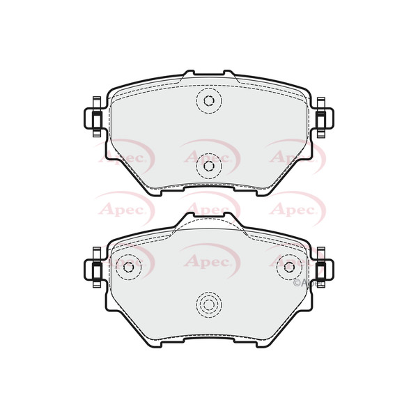 APEC BRAKE PADS (REAR) (R90) image