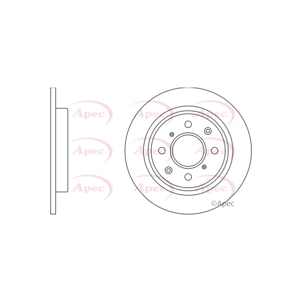 APEC BRAKE DISC (REAR) (SINGLE) image