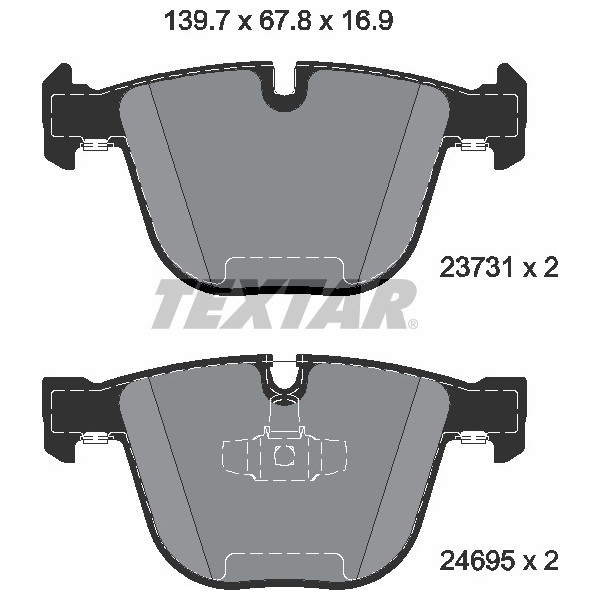 TEXTAR PC BRAKE PADS image