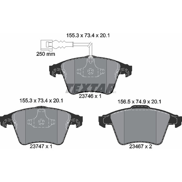TEXTAR PC BRAKE PADS image