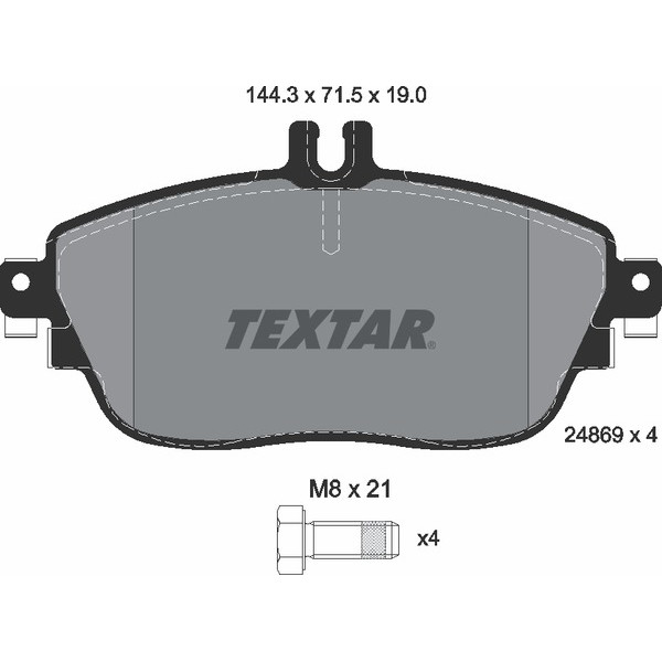 TEXTAR PC BRAKE PADS image