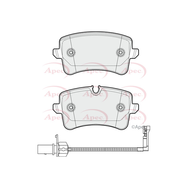 APEC BRAKE PADS (REAR) (R90) image