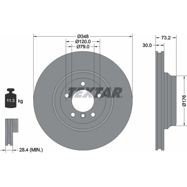 TEXTAR PC BRAKE DISCS image