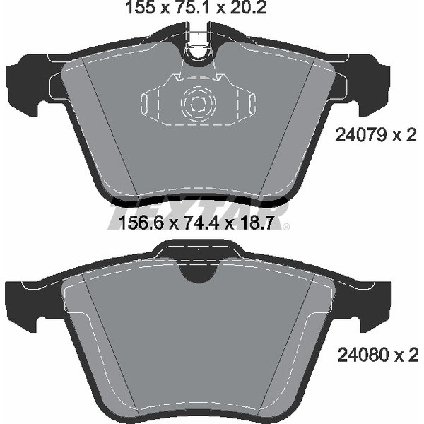 TEXTAR PC BRAKE PADS image