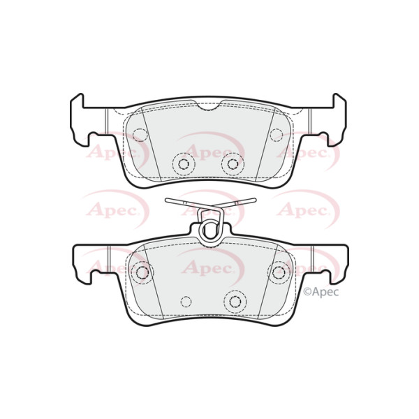 APEC BRAKE PADS (REAR) (R90) image