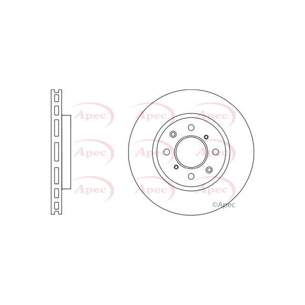 APEC BRAKE DISC (FRONT) (SINGLE) image