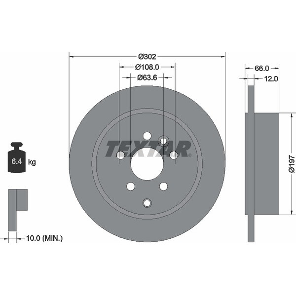 TEXTAR PC BRAKE DISCS image