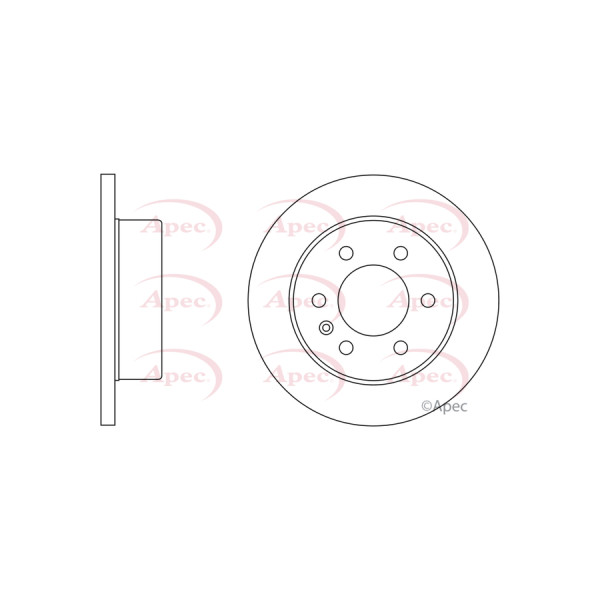 APEC BRAKE DISC (REAR) (SINGLE) image
