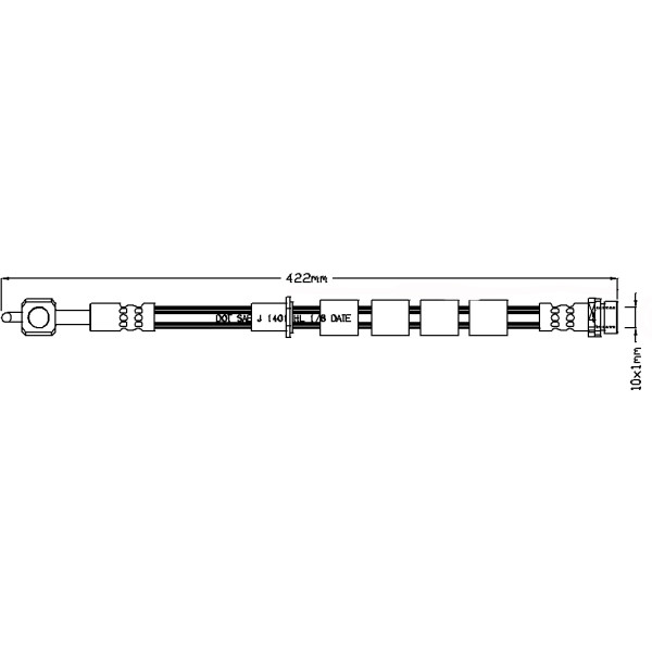 BRAKE HOSE (FRONT LH) - FORD image