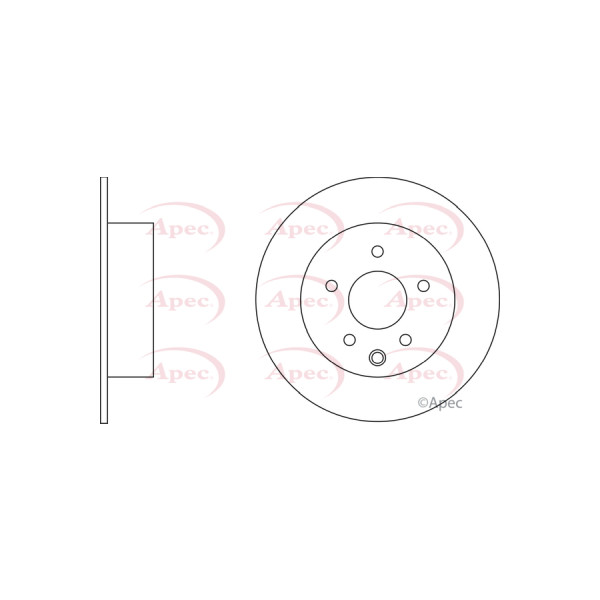 APEC BRAKE DISC (REAR) (SINGLE) image