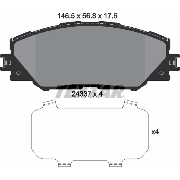 TEXTAR PC BRAKE PADS image
