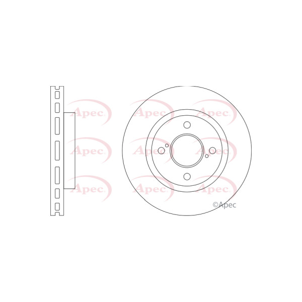 APEC BRAKE DISC (FRONT) (SINGLE) image