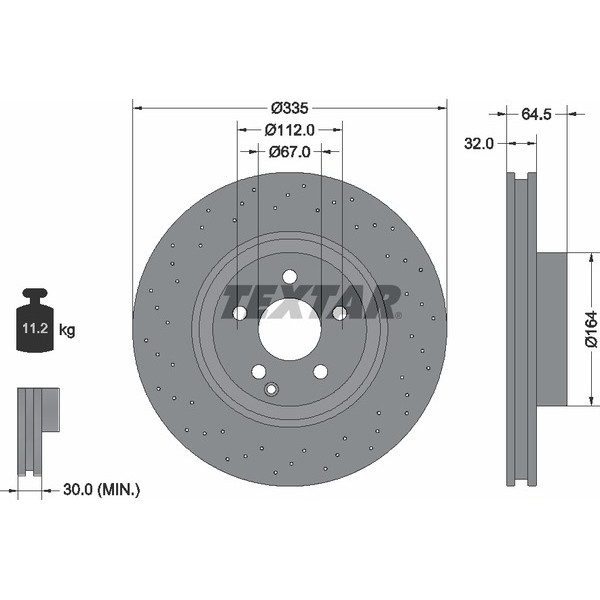 TEXTAR PC BRAKE DISCS image