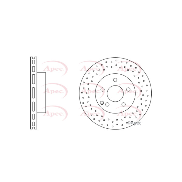 APEC BRAKE DISC (FRONT) (SINGLE) image