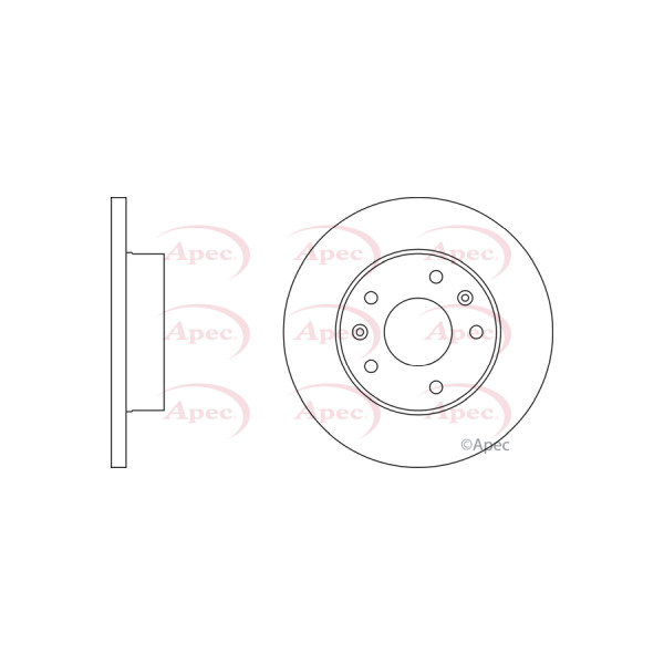 APEC BRAKE DISC (FRONT) (SINGLE) image