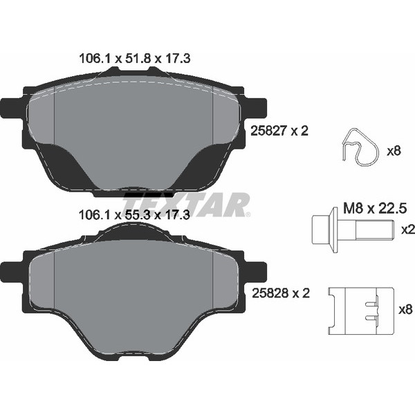 TEXTAR PC BRAKE PADS image