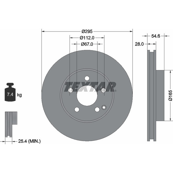 TEXTAR PC BRAKE DISCS image