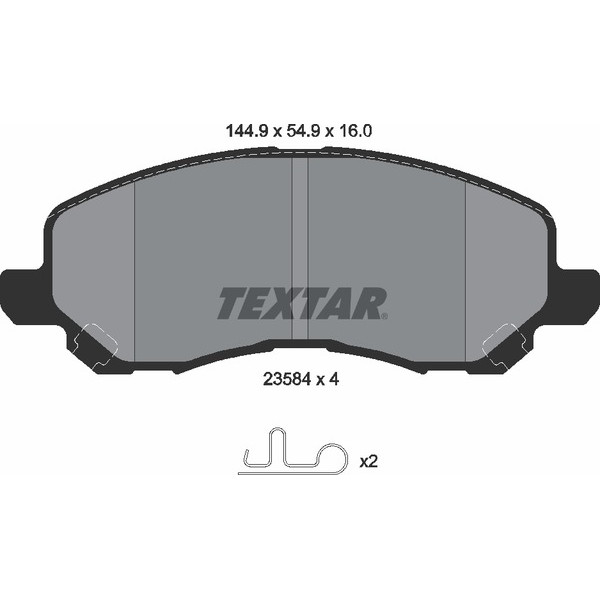TEXTAR PC BRAKE PADS image