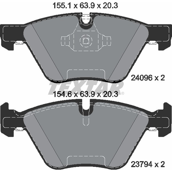 TEXTAR PC BRAKE PADS image