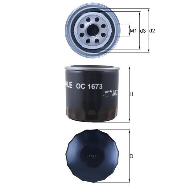OIL FILTER - SPIN ON image