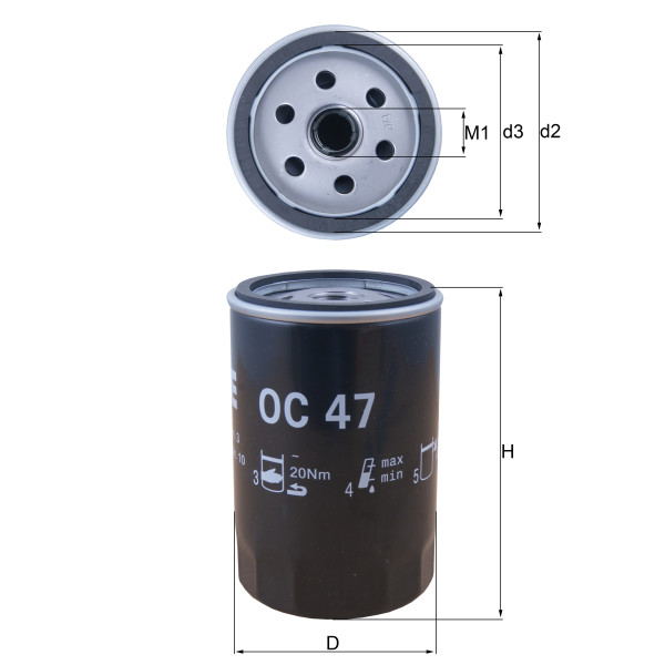 OIL FILTER - SPIN ON image