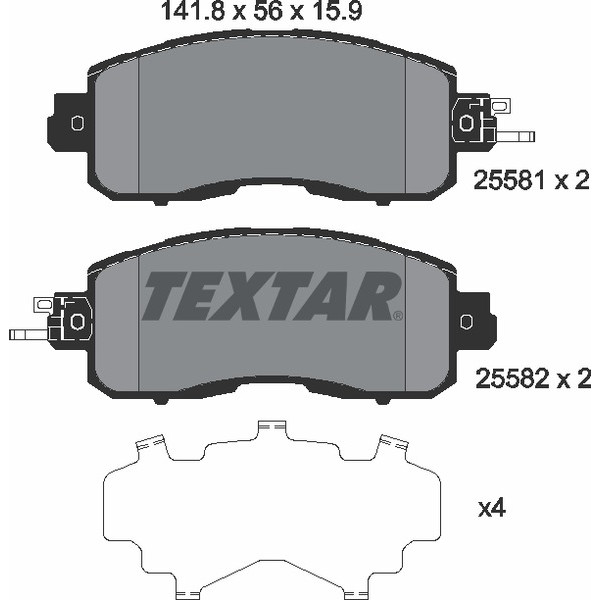 TEXTAR PC BRAKE PADS image