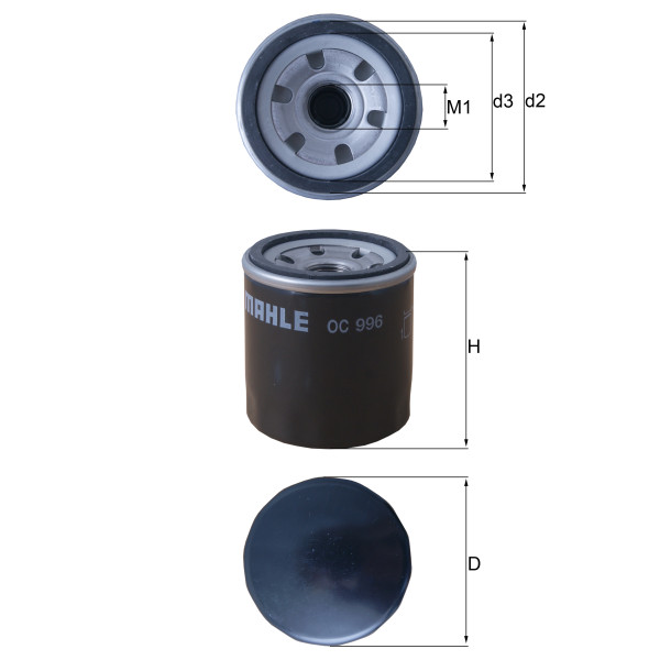 OIL FILTER - SPIN ON image