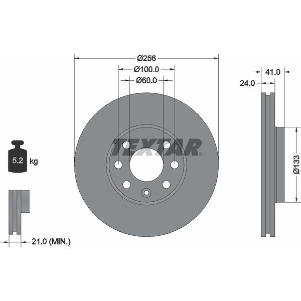 TEXTAR PC BRAKE DISCS image