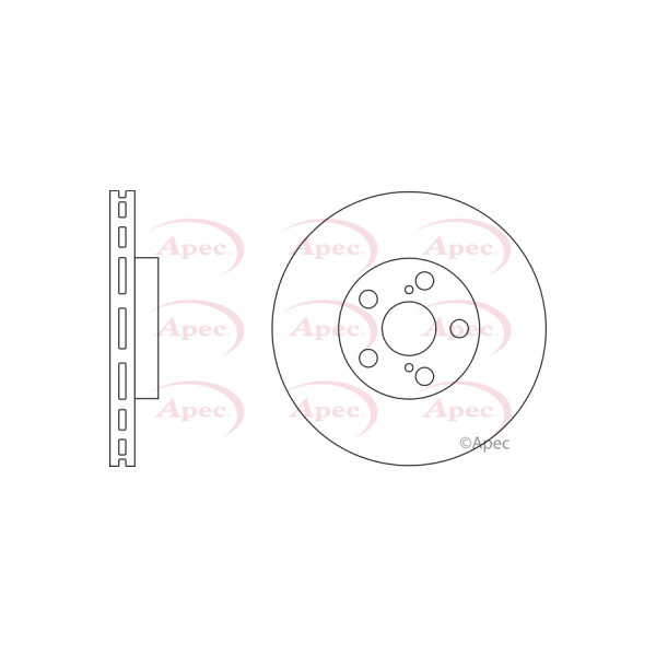 APEC BRAKE DISC (FRONT) (SINGLE) image
