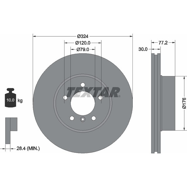 TEXTAR PC BRAKE DISCS image