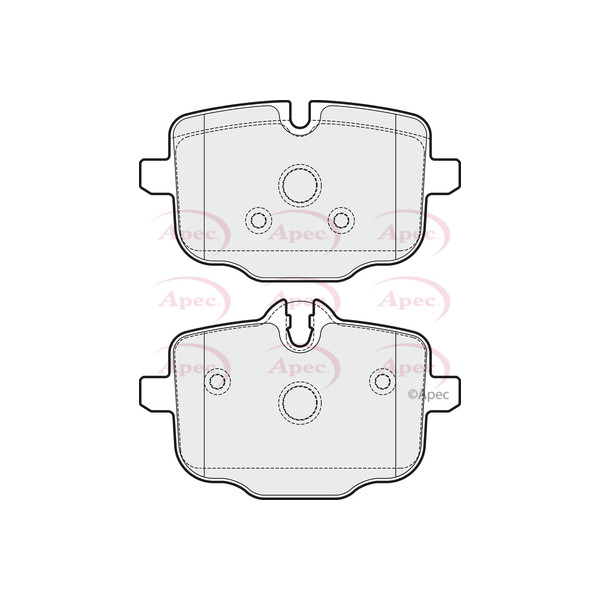 APEC BRAKE PADS (REAR) (R90) image