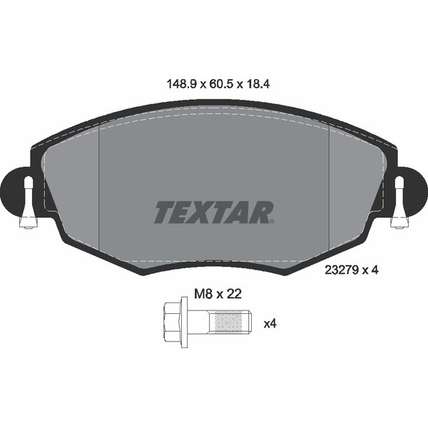 TEXTAR PC BRAKE PADS image