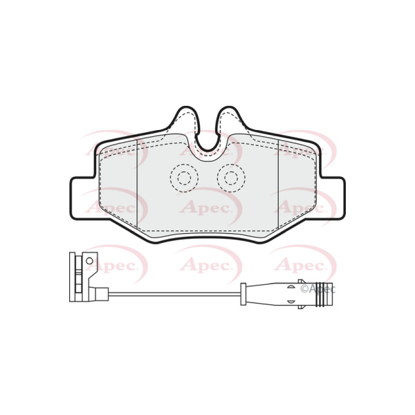 APEC BRAKE PADS (REAR) (R90) image