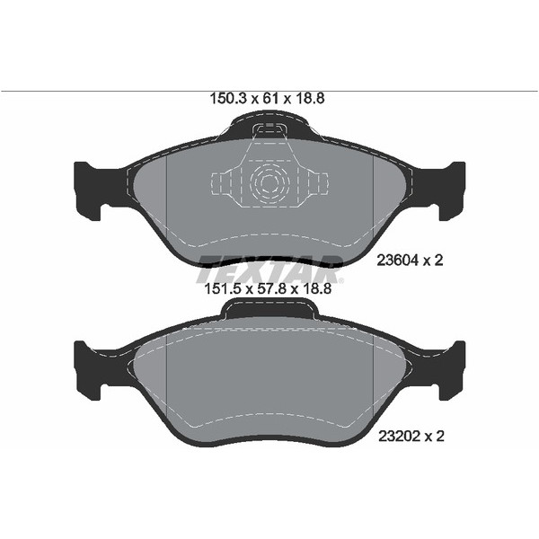 TEXTAR PC BRAKE PADS image