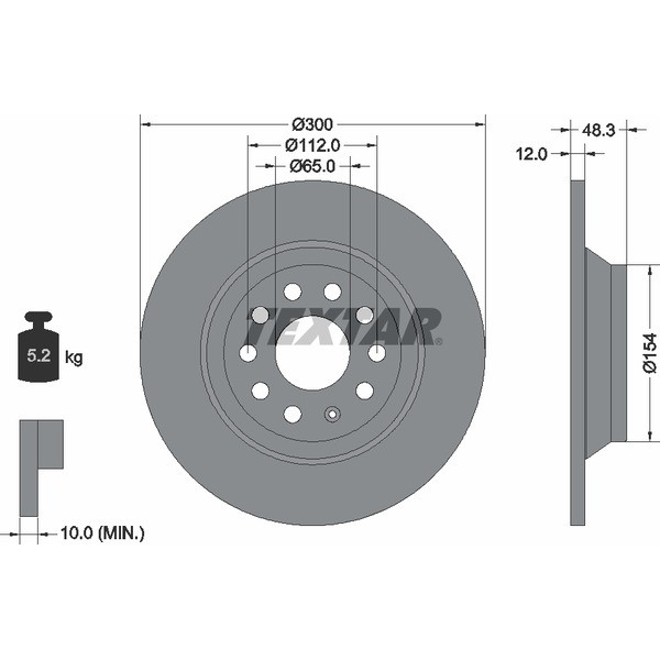 TEXTAR PC BRAKE DISCS image