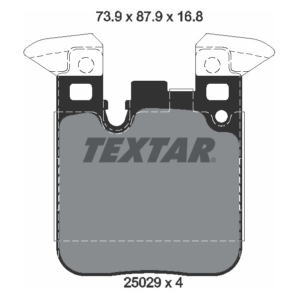 TEXTAR PC BRAKE PADS image